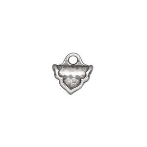Crimp end, TierraCast&reg;, pewter (tin-based alloy), 12x8mm palace, 2.7mm inside diameter. Sold per pkg of 20.