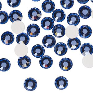 Flat back 24pk blue violet foil back, Preciosa MAXIMA Czech crystal rhinestone 6.32-6.5mm chaton rose round SS30
