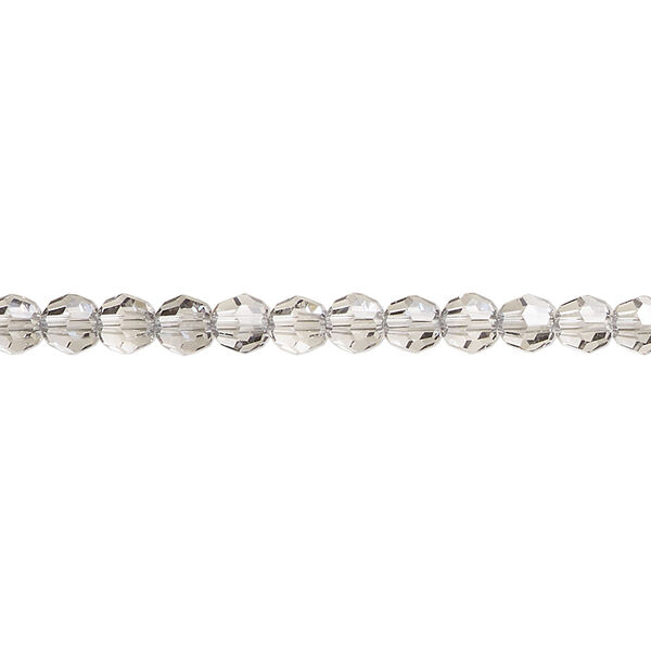 Bead 1pkg12 crystal urban grey, Crystal Passions&reg; 4mm round 5000 image number 0