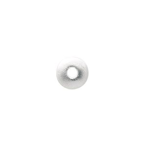Bead 1pkg1 sterling silver, 10mm donut