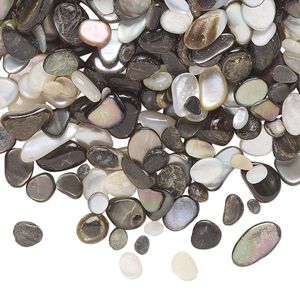 Black lip shell 1pkg2oz, undrilled inlay chip natural mini