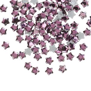 Flat back 720pk iris foil back, Swarovski&reg; hotfix 4mm star flower 2754