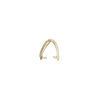 Bail, JBB Findings, ice-pick, brass, 10x9mm heart, 6mm grip length. Sold individually. image number 1