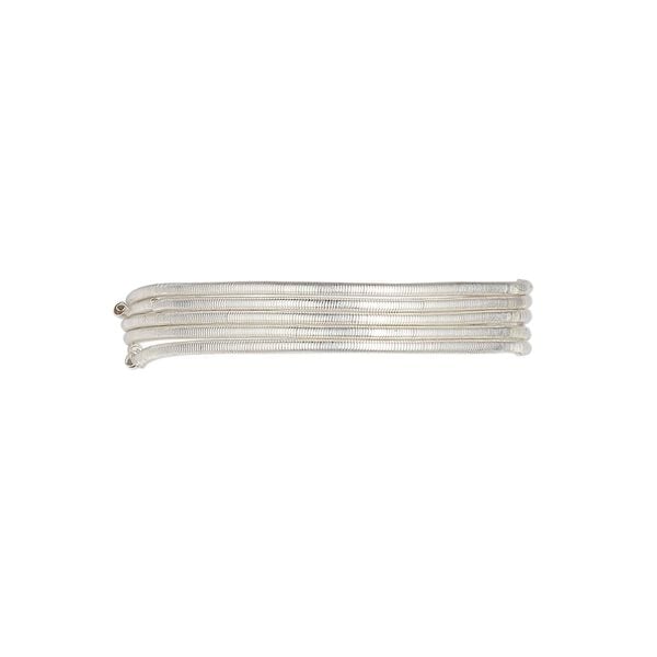 French wire, Beadalon&reg;, sterling silver, 0.6mm tube. Sold per approximately 12-inch strand. image number 0