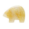 Golden "jade" 1pkg1, top-drilled or half-drilled Zuni-style bear focal natural, 34x21mm-38x29mm light to medium image number 0