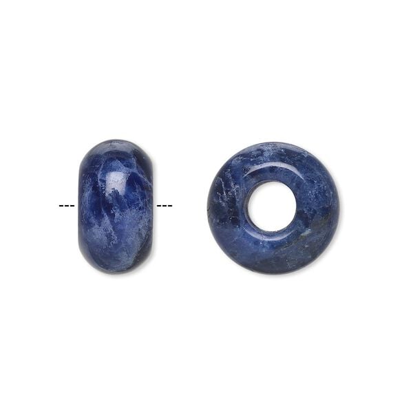 Sodalite 1pkg2, rondelle bead natural 14x8mm Dione&reg; image number 0