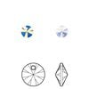 Drop 720pk crystal AB, Swarovski&reg; 6mm pendant mini disk 6428 image number 0