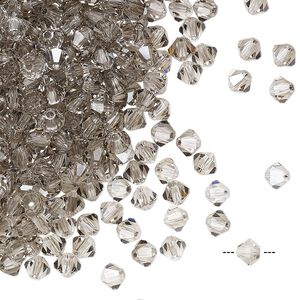Bead 48pk crystal velvet, Preciosa Czech crystal 4mm bicone