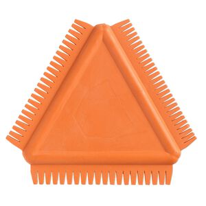 Texture comb, Kemper&reg;, rubber, orange, 3-1/2 x 3-1/2 x 3-1/2 inch triangle. Sold individually.