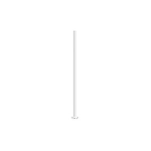 Head pin 1pkg100 silver-plated, 1 inch, 21 gauge brass