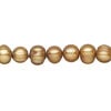 Freshwater pearl 1pkg1, semi-round, 15.5-16 inch dark gold 7-9mm cultured image number 0