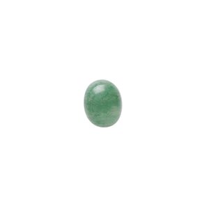 Green aventurine 1pkg10, calibrated oval cab natural 10x8mm