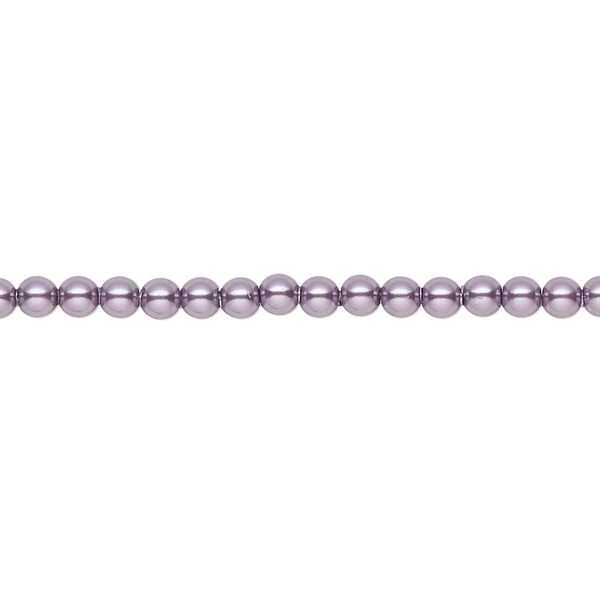 Pearl 1000pk light amethyst pearl, Swarovski&reg; 3mm round 5810 image number 0