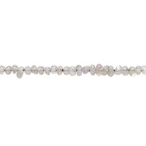 Labradorite 1pkg1, pebble bead natural 13 inch mini