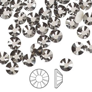 Flat back 288pk crystal Biarritz foil back, Preciosa MAXIMA Czech crystal hotfix rhinestone 6.3-6.5mm chaton rose round SS30