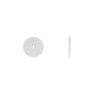 Comfort pad, acrylic, clear, 10mm. Sold per pkg of 100.