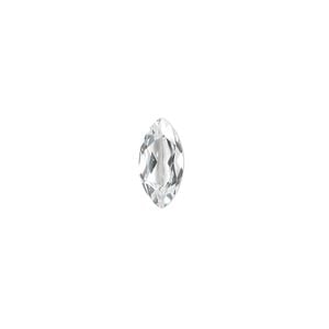 White topaz 1pkg1, hand-cut faceted marquise gem natural 12x6mm
