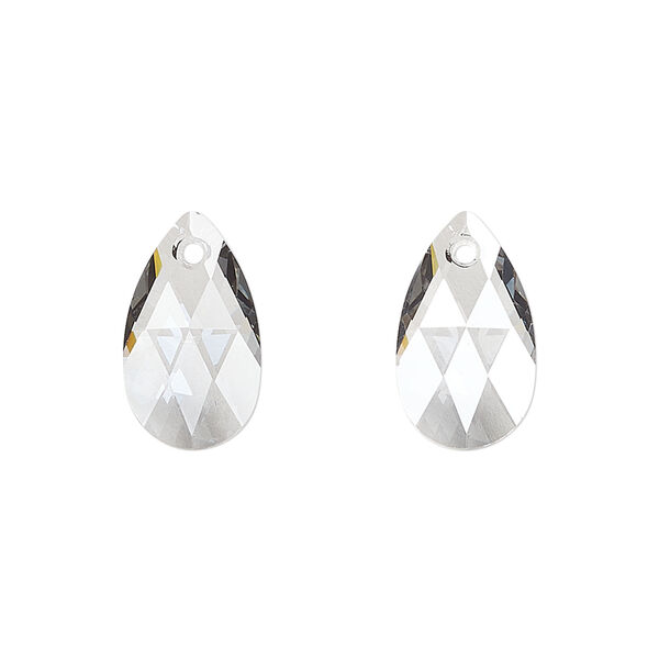 Drop 1pkg144 crystal urban grey, Swarovski&reg;, 16x9mm pendant pear 6106 image number 0