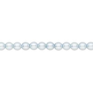 Pearl 600pk light blue, Preciosa Czech crystal 4mm round