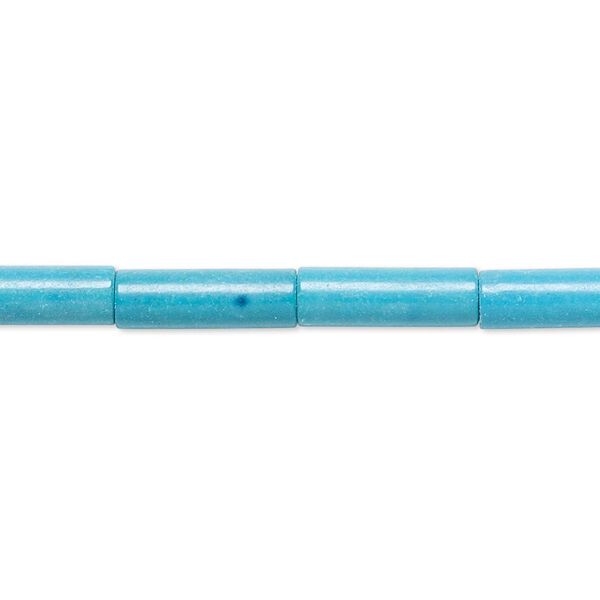 Magnesite 1pkg1, round tube bead 15 inch 13x4mm image number 0
