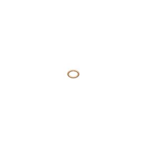 Jump ring 1pkg1000 gold-plated, 3.5x2.5mm oval, 24 gauge / 2.5x1.5mm inside diameter / brass