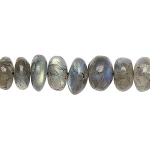 Labradorite 1pkg1, rondelle bead natural B+ grade, 15.5-16 inch graduated