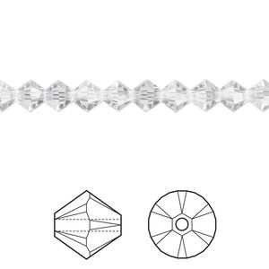 Bead 24pk crystal, Crystal Passions&reg; 5mm bicone 5328