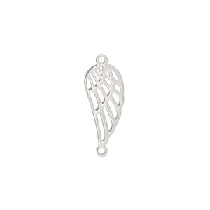 Link, stainless steel, 18.5x8.5mm double-sided wing. Sold per pkg of 2.