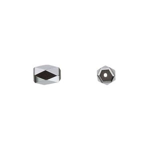 Hemalyke&trade; 1pkg10, faceted rectangle bead 9x6mm