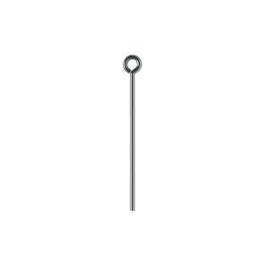 Eye pin 1pkg1000 gunmetal-plated, 1 inch, 21 gauge brass