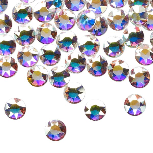 Round stone 288pk crystal AB foil back, Swarovski&reg; 6.14-6.32mm light round SS29 1098 image number 0