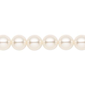 Pearl 250pk cream, Crystal Passions&reg; 8mm round 5810