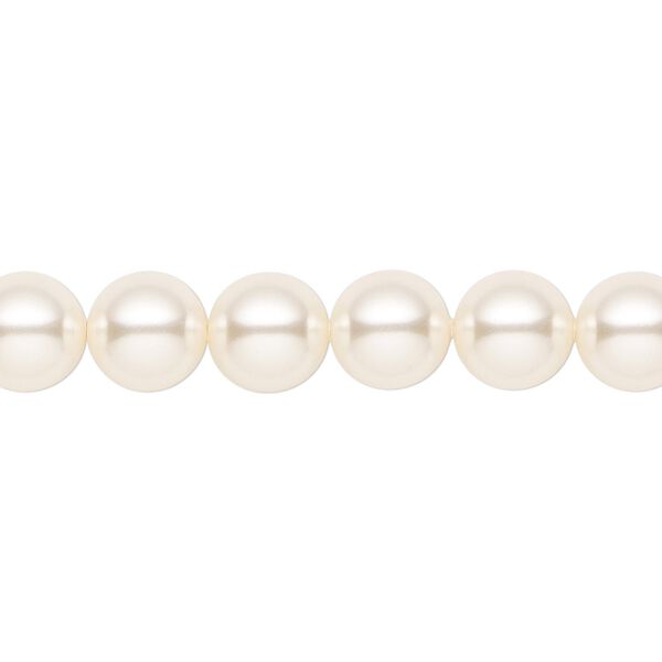 Pearl 250pk cream, Crystal Passions&reg; 8mm round 5810 image number 0