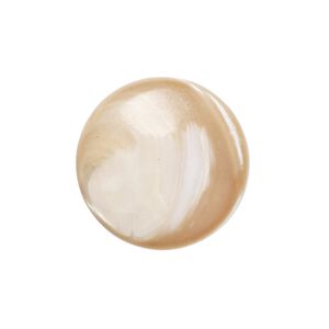 Cabochon, mother-of-pearl shell (natural), 20mm calibrated round. Sold individually.