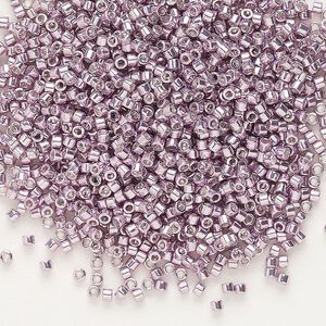 Seed bead, Delica&reg; 1pkg50g glass, #11 round, opaque galvanized dusty orchid / outside dyed (DB-0419)