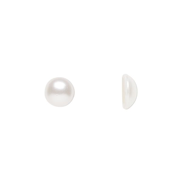 Cabochon 36pk crystal nacre, Crystal Passions&reg; 7.07-7.27mm hotfix SS34 2080/4 image number 0