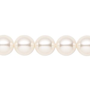 Pearl 100pk light creamrose, Crystal Passions&reg; 10mm round 5810
