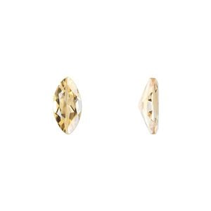 Citrine 1pkg1, hand-cut faceted marquise gem 12x6mm