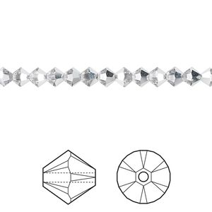 Bead 48pk crystal CAL, Crystal Passions&reg; 4mm bicone 5328