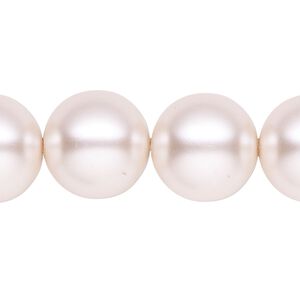 Pearl 1pk light pink, Celestial Crystal&reg; 16mm round 15.5-16 inch