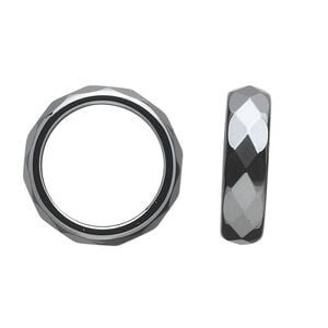 Hemalyke&trade; 1pkg10, faceted ring mix 6mm wide