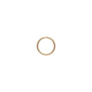 Jump ring 1pkg500 gold-plated, 9mm round, 20 gauge / 7.5mm inside diameter / brass