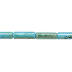 Magnesite 1pkg1, round tube bead 15 inch 13x4mm