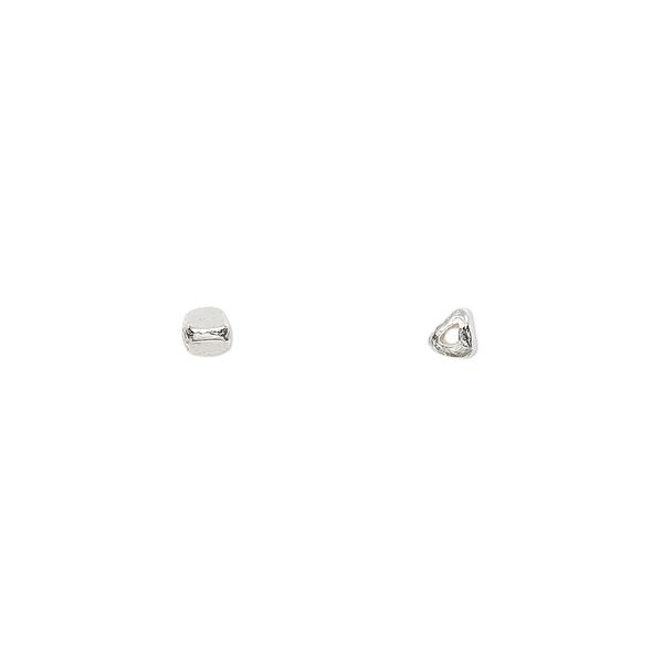 Bead 1pkg16 sterling silver, 3mm triangle, Hill Tribes image number 0
