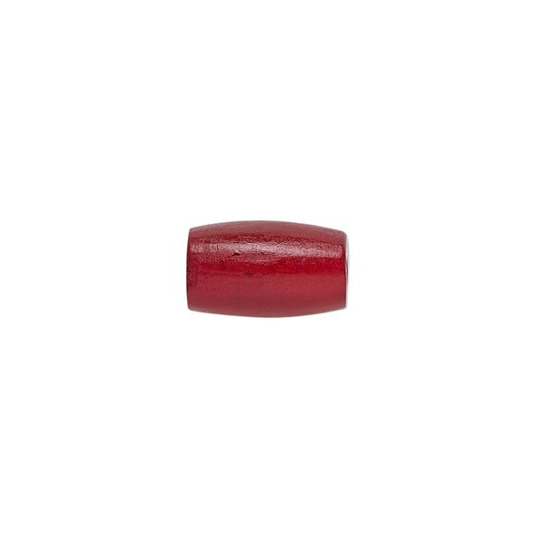 Bead, horn (dyed), red, 13x6mm-13x8mm hairpipe, Mohs hardness 2-1/2. Sold per pkg of 64. image number 0