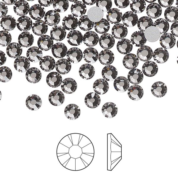 Flat back 1pkg1440, lilac ash foil back Preciosa Viva 12&reg; Czech crystal rhinestone 3.8-4mm chaton rose round SS16 image number 0