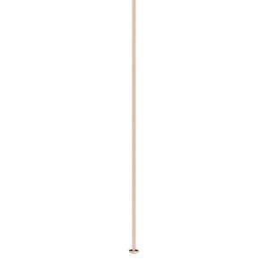 Head pin 1pkg10 14Kt rose gold-filled, 2 inch, 24 gauge