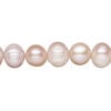 Freshwater pearl 1pkg1, semi-round natural, 15 inch mauve 8-10mm cultured image number 0