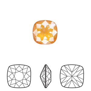 Fancy stone 1pk crystal mango ignite LacquerPRO, Crystal Passions&reg; 12mm cushion 4470