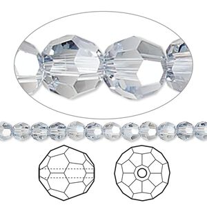 Bead 144pk crystal blue shade, Crystal Passions&reg; 4mm round 5000